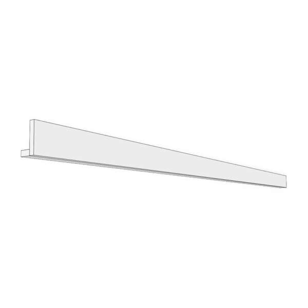 Crown base L-shaped moulding. 4" high, 2 1/2" deep, 95 1/2" long. Required if adding a decorative crown. Finished on front and bottom.